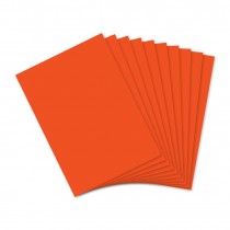 Bright Orange Card 10 Sheets