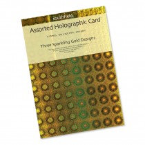 Gold Holographic Card 6 Sheets