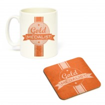 Mug/Coaster Set Gold Medalist