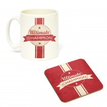 Mug/Coaster Set Ultimate Champ