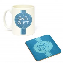 Mug/Coaster Set Gods Gift
