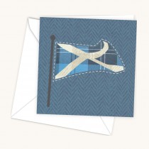 Blue Flag Greeting Card