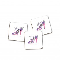Classic Coaster-Pink Zebra