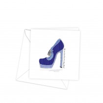 Greeting Card 125sq-Blue Strip
