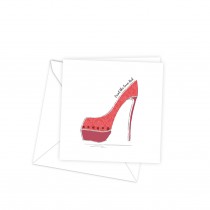 Greeting Card 150Sq-Red Class