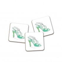 Classic Coaster-Green Squiggle