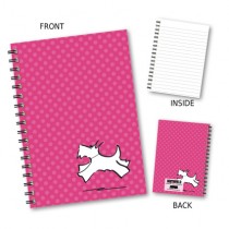 Red Spot Dog Wiro Notebook