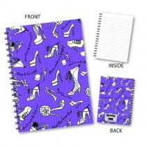 Purple Shoes Wiro Notebook