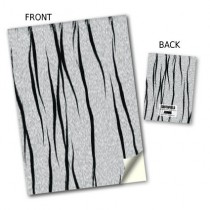 White Tiger Print Stitched Notebook