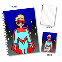 Cartoon Superhero Wiro Noteboo