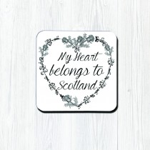My Heart Belongs Classic Coaster