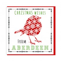 Personalise-Christmas Wishes Robin Textured