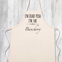 Dead Posh Printed Apron + Tag