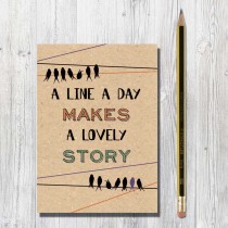 A6 Eco Notebook-A Line a Day