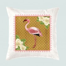 Cushion-Flamingo +Tag