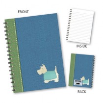 Blue Scottie Dog Notebook