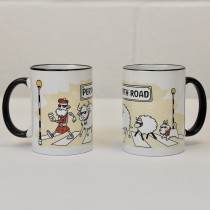 Abbey Rd Black Handled Mug