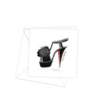 Greeting Card 150Sq-Black Star product image