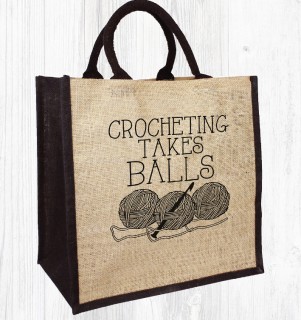 Balls Crocheting Jute Bag product image