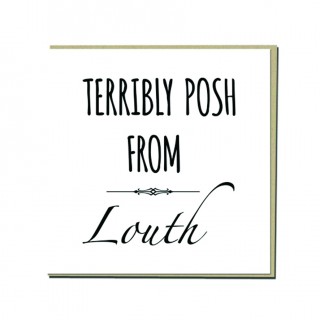 Terribly Posh Sq Greeting Card product image
