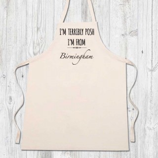 Terribly Posh Printed Apron + Tag product image
