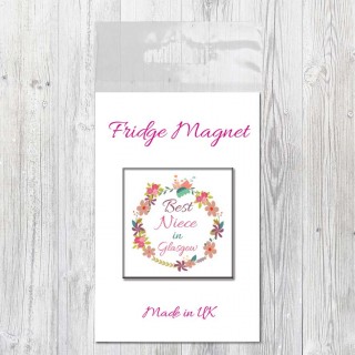 Best Relation Bagged Fridge Magnet (pink) product image