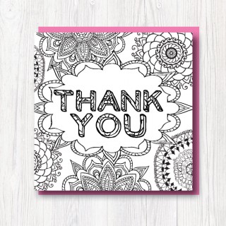Colour-In Thank you card 1 product image