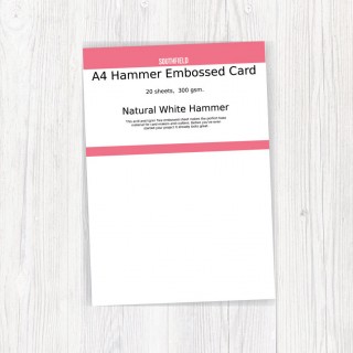 A4 White Hammer Cards (20) product image