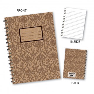 Brown Patterned Wiro Notebook product image