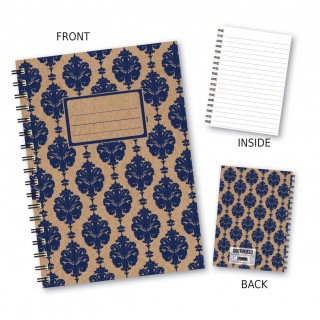 Navy Patterned Wiro Notebook product image
