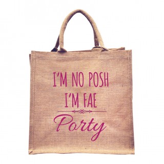 I'm No Posh Natural Jute +Tag (Pink) product image