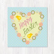 Textured Easter Card-Heart