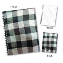 Black & White Checked Notebook