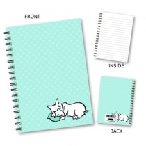 Green Spot Dog Wiro Notebook