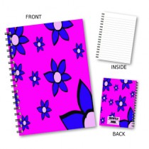 Flowers in Purple Notebook