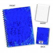 Blue Pattern Wiro Notebook