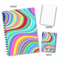 Pastel Rainbow Swirl Notebook
