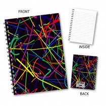 Grafitti Pattern Wiro Notebook
