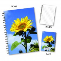 Large Sunflower Wiro Notebook