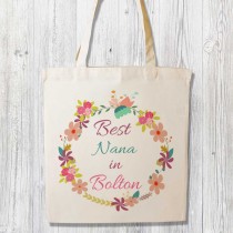 Best Relation Printed White Shopper (Pink)+Tag