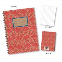 Red/Blue Patterned Notebook