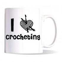 I heart Crocheting Mug