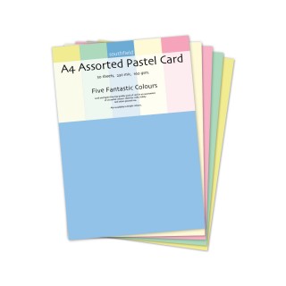 A4 Pastel Card Assortd 30 Sheets product image