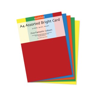 A4 Bright Card Assortd 30 Sheets product image