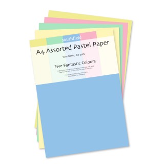 A4 Pastel Paper Asstd 100 Sht product image