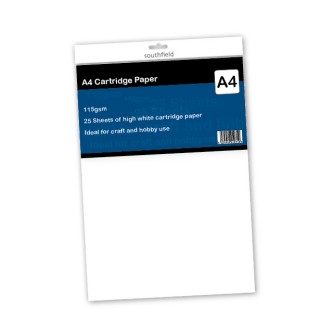 High White Cart Paper 25 Sht product image