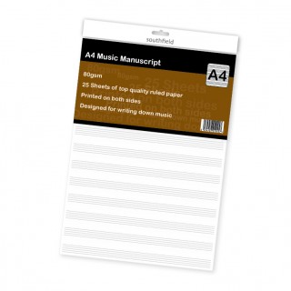 A4 Music Manuscript Paper 25 Sht product image