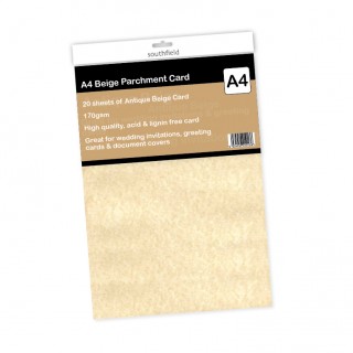 A4 Beige Parchment Card 20 Sht product image