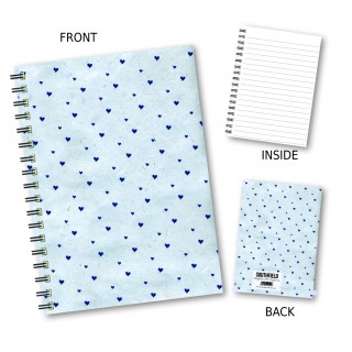 Blue Heart Wiro Notebook product image