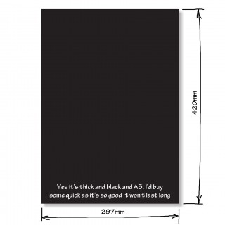 Extra Thick Black Card product image